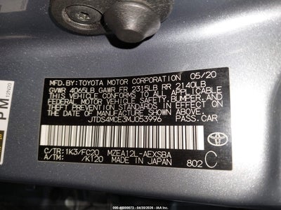 2021 TOYOTA COROLLA 9