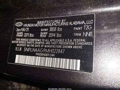 2021 HYUNDAI ELANTRA 9