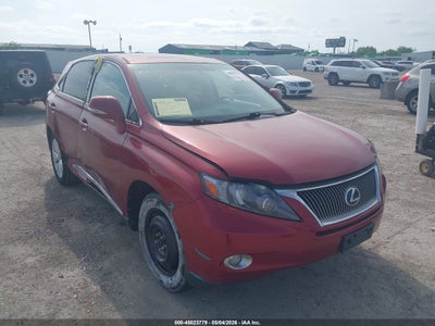 2012 Lexus Rx 3.5 Rx 450H red Lot 111045023779 Vin JTJZB1BA1C2006358