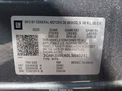 2020 CHEVROLET BLAZER FWD 1LT