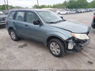 2010 Subaru Forester 2.5 2.5X green Lot 111045045135 Vin JF2SH6AC5AH740127