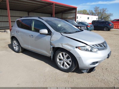 2012 Nissan Murano 3.5 Sl silver Lot 111045060598 Vin JN8AZ1MW8CW229255