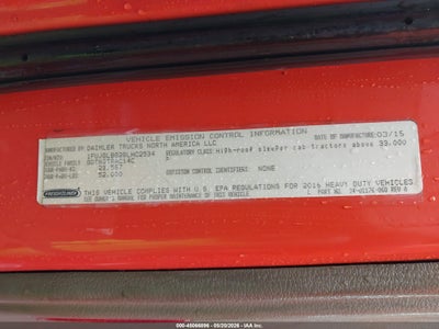 2016 FREIGHTLINER CASCADIA 125 8