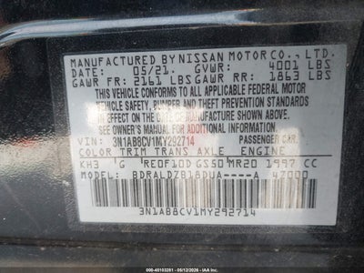 2021 NISSAN SENTRA 9