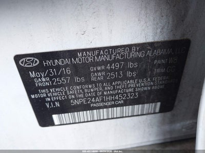 2017 HYUNDAI SONATA 9