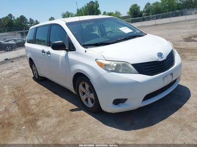 2012 Toyota Sienna 3.5 Base V6 7 Passenger white Lot 111045139969 Vin 5TDZK3DCXCS185988