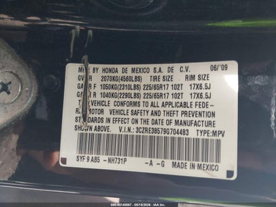 2009 HONDA CR-V EX