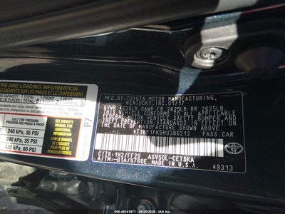 2017 TOYOTA CAMRY SE
