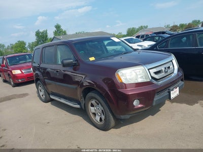 2010 Honda Pilot 3.5 Lx Red Lot 111045145778 Vin 5FNYF4H25AB038051