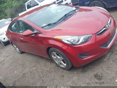 2012 Hyundai Elantra 1.8 Gl Red Lot 111045163573 Vin 5NPDH4AE6CH125605