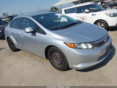 2012 Honda Civic 1.8 Lx silver Lot 111045169199 Vin JHMFB2F54CS003770