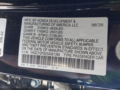 HONDA ACCORD HYBRID