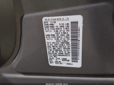 2010 NISSAN MURANO SL