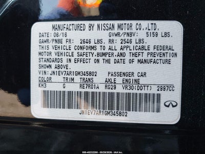 2016 INFINITI Q50 9