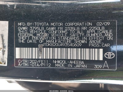 2009 TOYOTA PRIUS