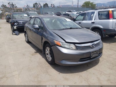 2012 Honda Civic 1.8 Lx grey Lot 111045247634 Vin 19XFB2F56CE362462