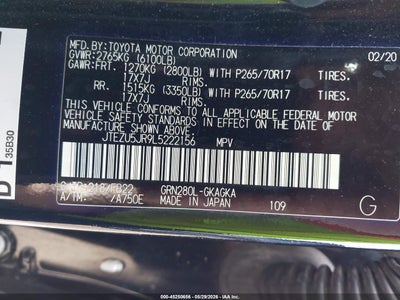 2020 TOYOTA 4RUNNER 9