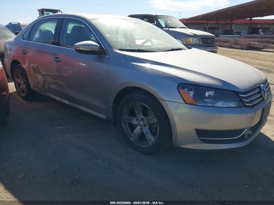2012 Volkswagen Passat 2.5 2.5L Se silver Lot 111045255069 Vin 1VWBH7A32CC103990