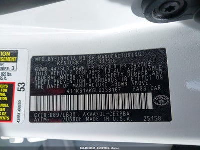 2020 TOYOTA CAMRY 9