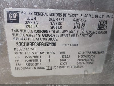 2015 CHEVROLET SILVERADO 1500 9