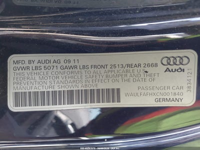 2012 AUDI A5 2.0T PREMIUM