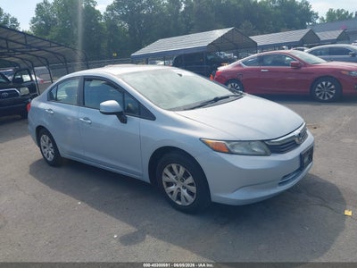 2012 Honda Civic 1.8 Lx blue Lot 111045300591 Vin 2HGFB2F55CH520733