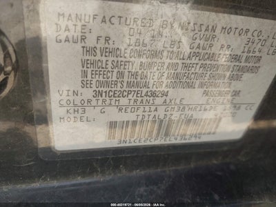 2014 NISSAN VERSA NOTE 9