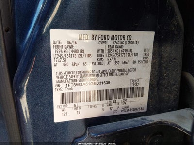 2016 FORD F-350 9