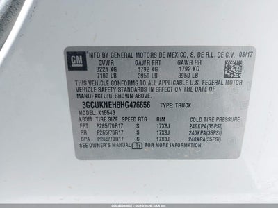 2017 CHEVROLET SILVERADO 1500 9