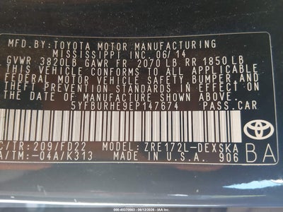 2014 TOYOTA COROLLA 9