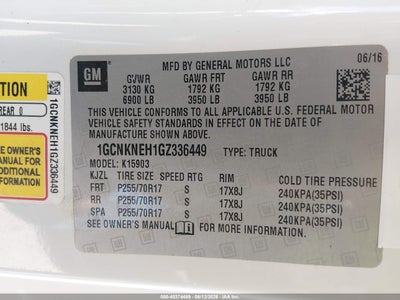 2016 CHEVROLET SILVERADO 1500 9