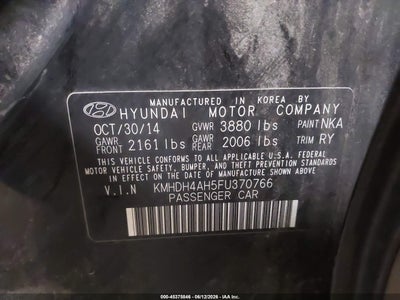 2015 HYUNDAI ELANTRA 9