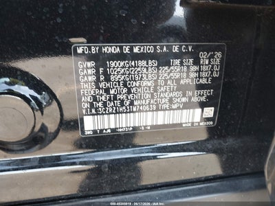 2026 HONDA HR-V 9