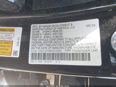 HONDA ACCORD HYBRID