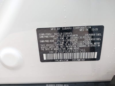 2026 SUBARU OUTBACK 9