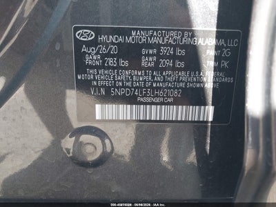 2020 HYUNDAI ELANTRA 9
