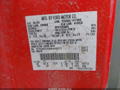2006 FORD F-250 LARIAT/XL/XLT