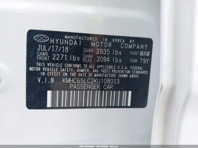 2019 HYUNDAI IONIQ HYBRID 9
