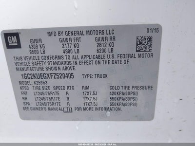 2015 CHEVROLET SILVERADO K2500 HEAVY DUTY
