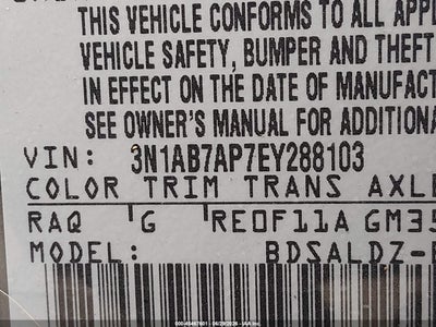 2014 NISSAN SENTRA 9