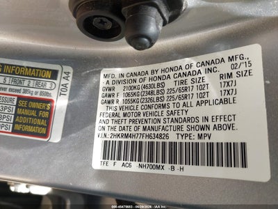2015 HONDA CR-V 9