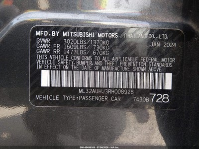 2024 MITSUBISHI MIRAGE 9