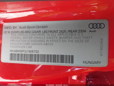 2018 AUDI RS 3 9