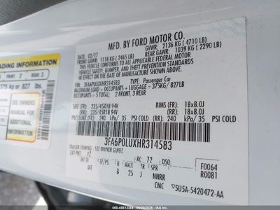 FORD FUSION HYBRID