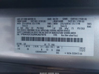 FORD TRANSIT-350 PASSENGER VAN