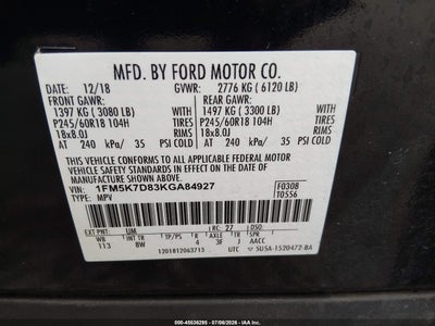 2019 FORD EXPLORER 9