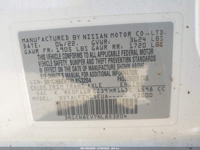 2022 NISSAN VERSA 9