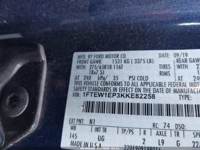 2019 FORD F-150 9