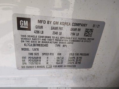 CHEVROLET TRAX