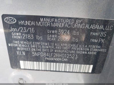 2017 HYUNDAI ELANTRA 9